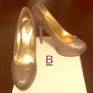 Heels. Multi colored glitter.